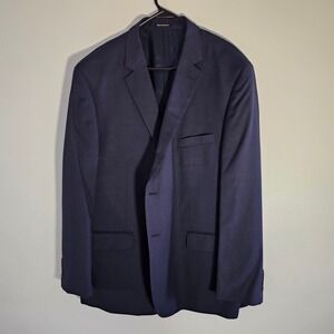 NWOT Pronto Uomo PLATINUM Navy Blue Suit‎ Set 44R W44 UN-HEMMED Trousers